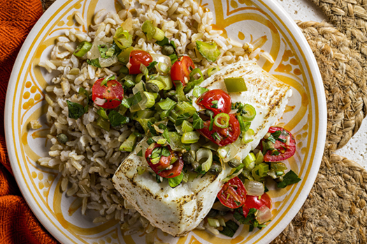 Creole-Sauced Halibut Recipe