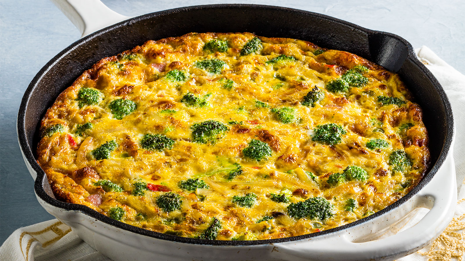 Ham and Broccoli Frittata Recipe