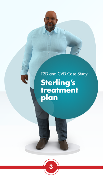 T2D and CVD Case Study - Sterling's treatment plan
