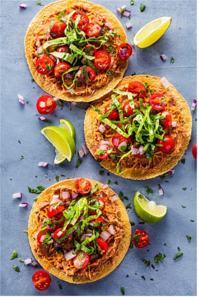 Bean and Cheese Tostadas Know Diabetes by Heart
