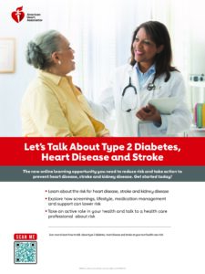 Let's Talk About Type 2 Diabetes, Heart Disease and Stroke Patient Poster preview