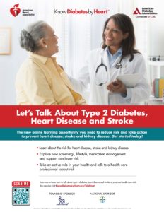 Let's Talk About Type 2 Diabetes, Heart Disease and Stroke Patient Poster preview