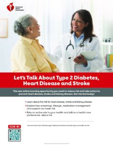 Let's Talk About Type 2 Diabetes, Heart Disease and Stroke Patient Poster preview