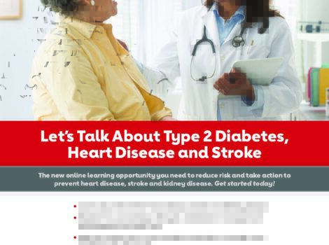 Let's Talk About Type 2 Diabetes, Heart Disease and Stroke Patient Poster preview
